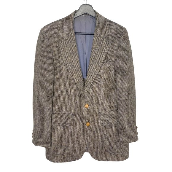 Vintage | Suits & Blazers | Vintage 7s Saks Fifth Ave Grey Brown Virgin ...